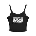 Unfortunately I Have No Idea How To Flirt So I Just Speak Nonsense And Hope You'll Think I'm Cute And Then Fall In Love With Me Spaghetti Strap Cami