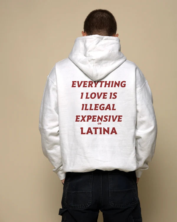 Everything I love Is Illegal Latine Hoodie
