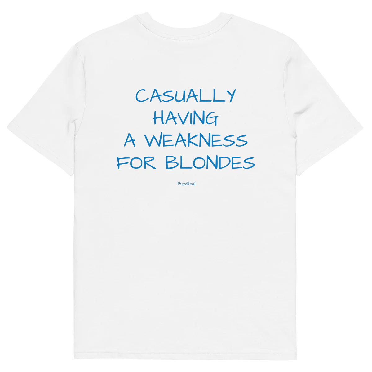 Casually having a weakness for blondes